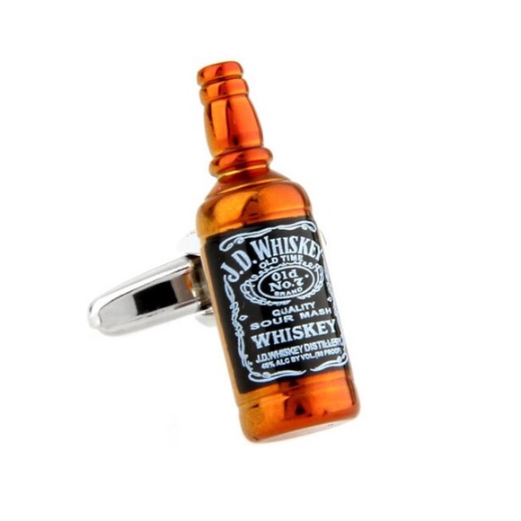 Unique Jack Daniels Whiskey Bottle Cufflinks - Picture 2 of 16